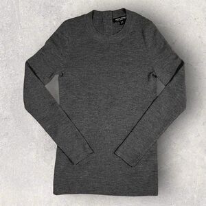 Banana Republic Women's XS Gray Merino Wool Long Sleeve Sweater